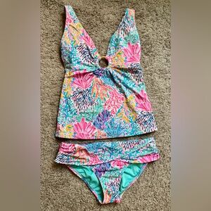 Lilly Pulitzer Tankini Swim Set - Size 2 - Barely Worn - EUC